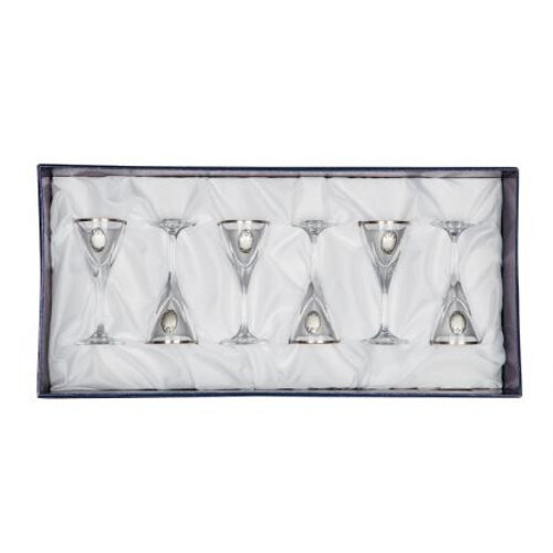 Чаши за ракия със столче Fusion 6 бр DG031