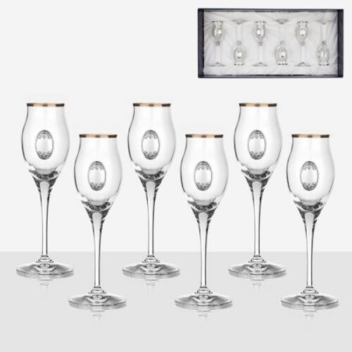 Чаши за ракия със столче Invino 6 бр DG035