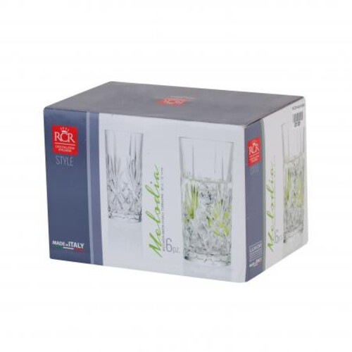 Стилен комплект от 6 чаши за безалкохолно Melodia 62130