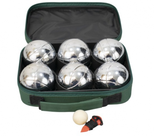 Комплект 6 топки за петанк от хромирана стомана Maxima