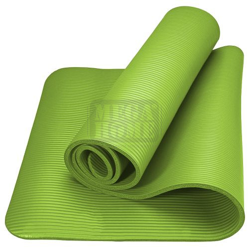 Постелка за гимнастика Maxima 182x60x1 см от NBR в зелено