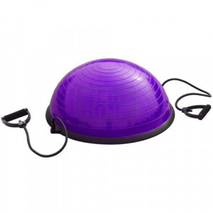 Полутопка за баланс BOSU Ball 60 см с твърда PVC основа и ластик Полутопка за баланс BOSU Ball 60 см с твърда PVC основа и ластик