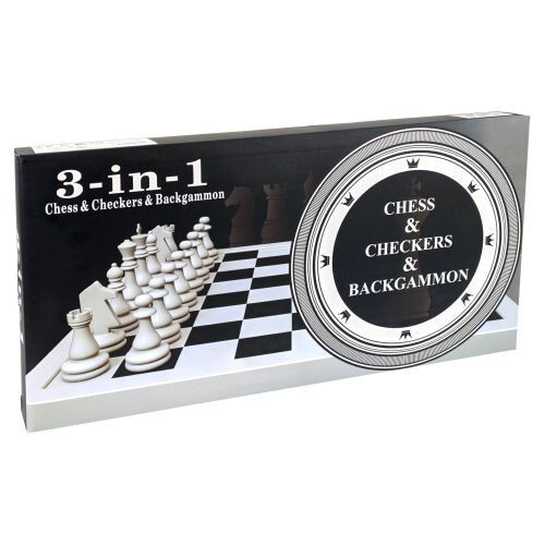 Шах и табла Maxima фурнир с интарзия 49.5 х 49 см, фигури 4-9 см