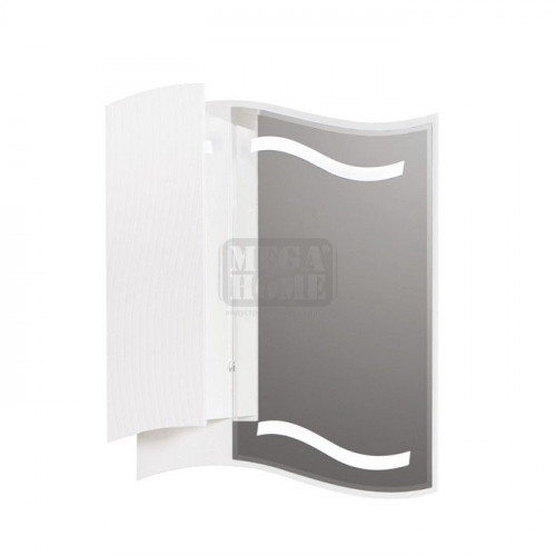 Горен PVC шкаф за баня с огледало Makena Чеби