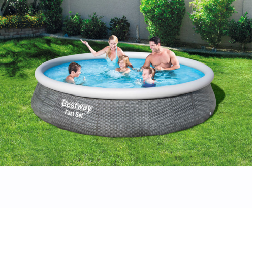 Надуваем басейн Bestway 396 x 84 см 57376