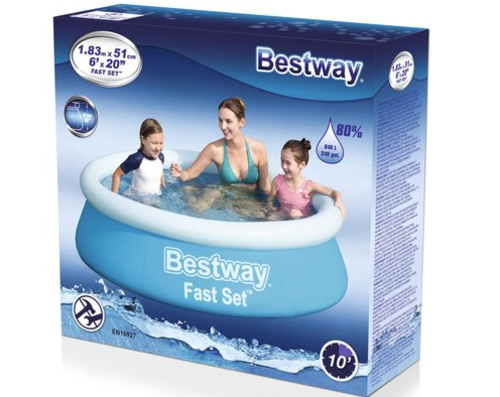 Басейн с надуваем ринг Bestway 183 x 51 см 57392