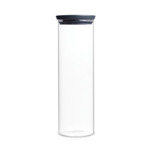Стъклен буркан Brabantia Stackable, Dark Grey 1,9 л. Стъклен буркан Brabantia Stackable, Dark Grey 1,9 л.