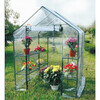 Оранжерия с метални рафтове 143х143х195 см-megahome.bg