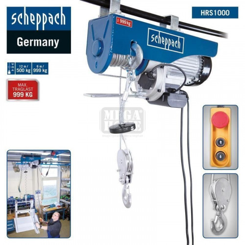 Електрическа лебедка HRS 1000 Scheppach 5906905901