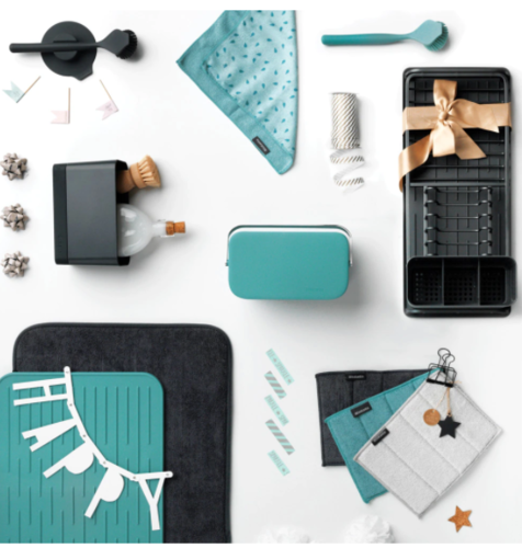 Микрофибърна подложка за съдове Brabantia Dark Grey