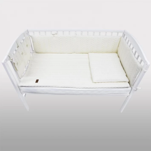 Плетен комплект за бебешко креватче EKO - Poland 4 части