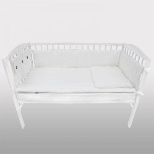 Плетен комплект за бебешко креватче EKO - Poland 4 части