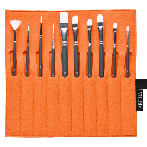 Комплект четки Artina Eindhoven 11 броя Orange