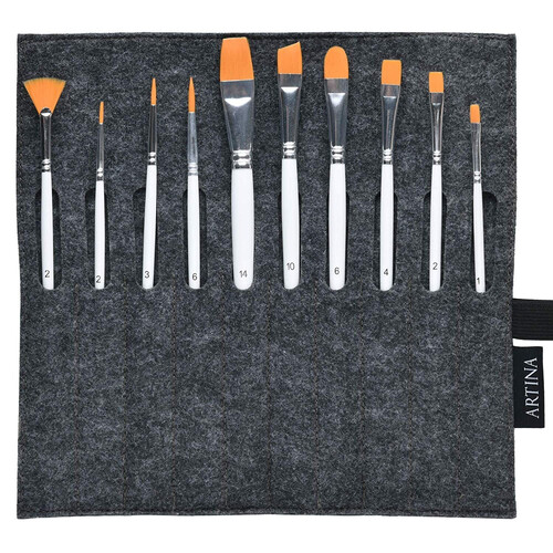 Комплект четки Artina Eindhoven 11 броя Graphite