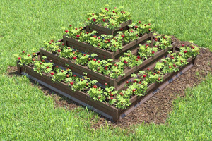 Цветарник Primaterra Пирамида квадратна Шоколад Цветарник Primaterra Пирамида квадратна Шоколад