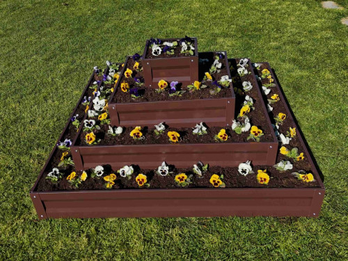 Цветарник Primaterra Square 4 -  Шоколад