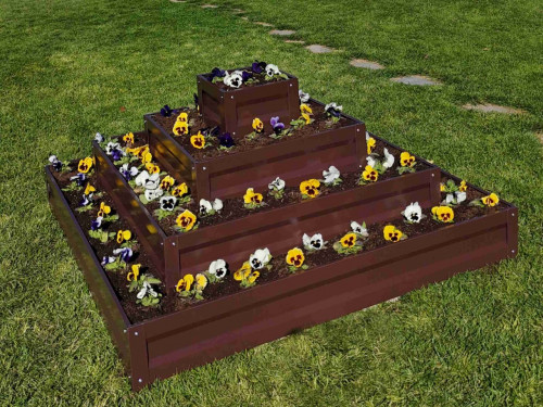 Цветарник Primaterra Square 4 -  Шоколад