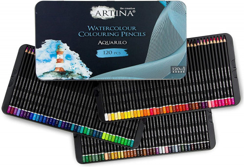 Комплект 120 броя акварелни моливи Artina Buntstifte