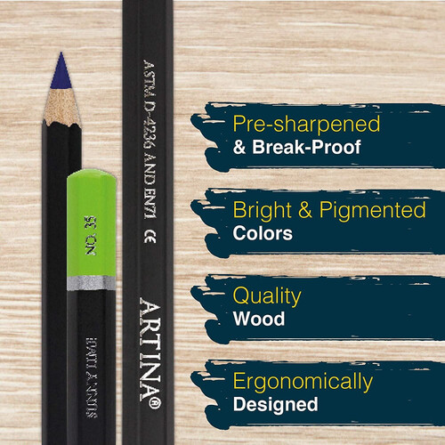 Комплект 120 броя акварелни моливи Artina Buntstifte