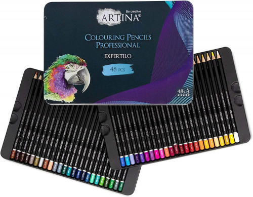Професионален комплект от 48 броя моливи Artina Expertilo