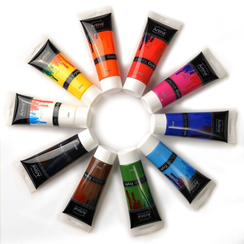 Акрилни бои Artina 10 цвята х 120 мл