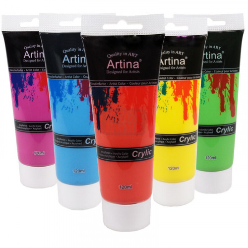 Акрилни бои Artina Crylic Set 24 цвята х 120 мл