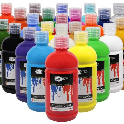 Комплект акрилни бои Artina 24 цвята по 500 мл