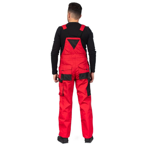 Работен полугащеризон EMERTON Stenso червен