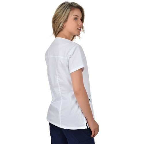 Работна туника Andrea бял цвят от 40 до 60 размер