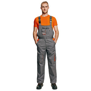 Работен полугащеризон Desman Bibpants Stenso сив
