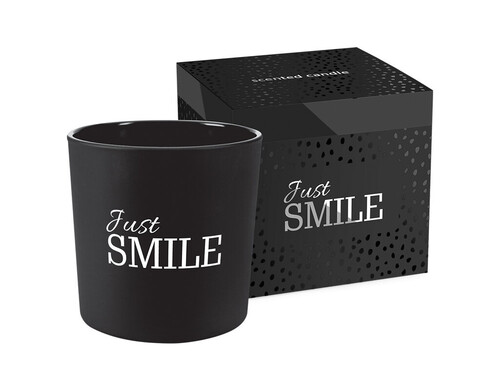 Ароматизирана свещ в чаша с фолио Bispol Просто се усмихни