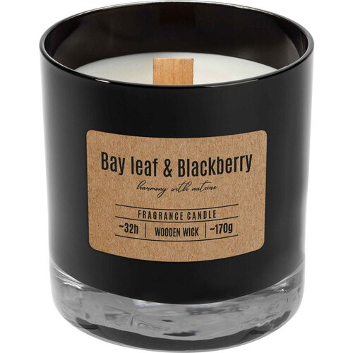 Ароматизирана свещ Bispol в кутия с дървен фитил