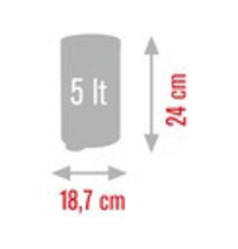 Кош за боклук с педал Meliconi Metropolis 5 л