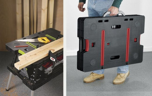 Работна маса Curver Keter преносима 2 нива