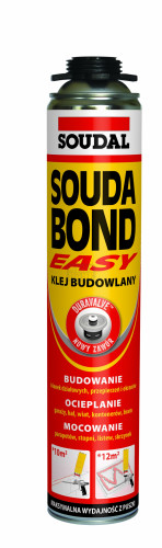 Полиуретаново лепило за гипсокартон Soudal Soudabond Easy 750 мл