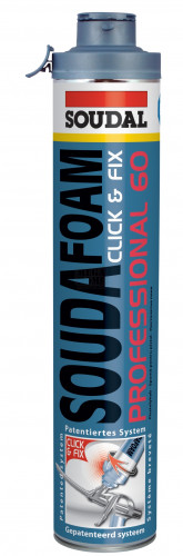 Пистолетна пяна Soudal Soudafoam Professional Click & Fix 750 мл