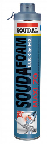 Пистолетна пяна Soudal Soudafoam Maxi 70 Click & Fix 870 мл