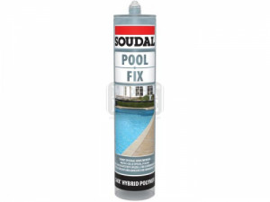 Гъвкаво уплътнително лепило за плочки Soudal Pool Fix 290 мл Гъвкаво уплътнително лепило за плочки Soudal Pool Fix 290 мл