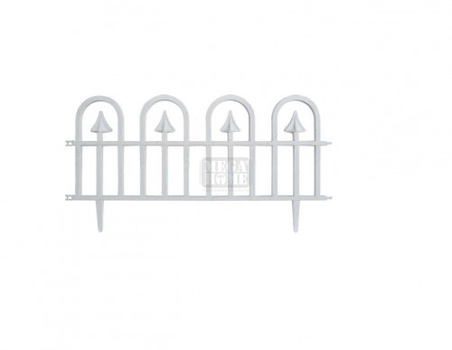 Декоративна бяла ограда 30х60 см Herly