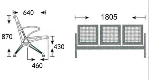 Пейка Франкфурт с 3 седалки