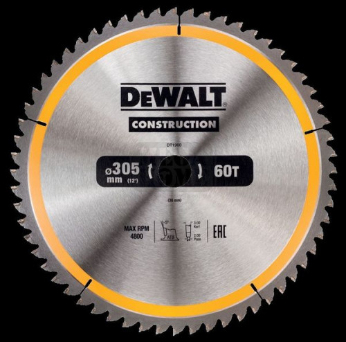Циркулярен диск за дърво Dewalt DT1960