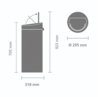 Кош за смет Brabantia Touch Bin New 30L, Matt Steel-megahome.bg