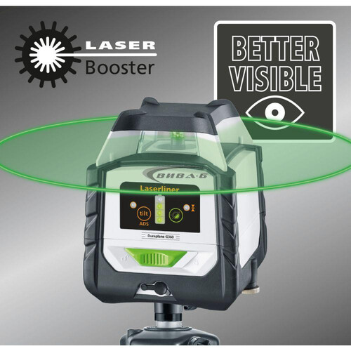 Зелен линеен лазер Laserliner DuraPlane G360 RX