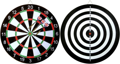 Двустранен дартс 14.3 инча Maxima с 3 стрели