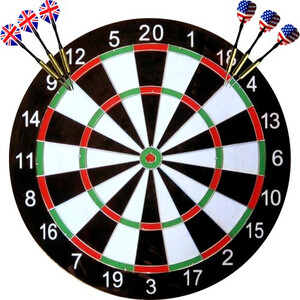 Двустранен дартс 15,75 инча Maxima с 6 стрели