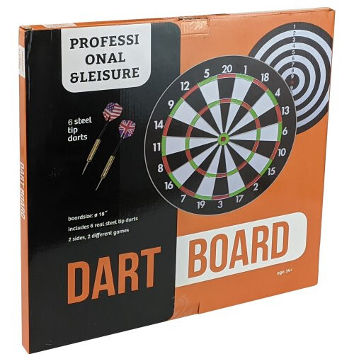 Двустранен дартс 15,75 инча Maxima с 6 стрели