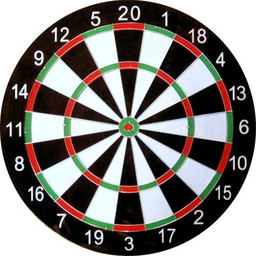 Двустранен дартс 15,75 инча Maxima с 6 стрели