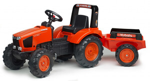 Детски трактор с ремарке и педали Falk Kubota F2060AB Детски трактор с ремарке и педали Falk Kubota F2060AB