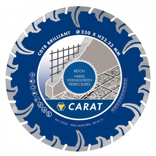 Диск Carat диамантен за сухо рязане 125 x 22.23 мм, 7.5 мм