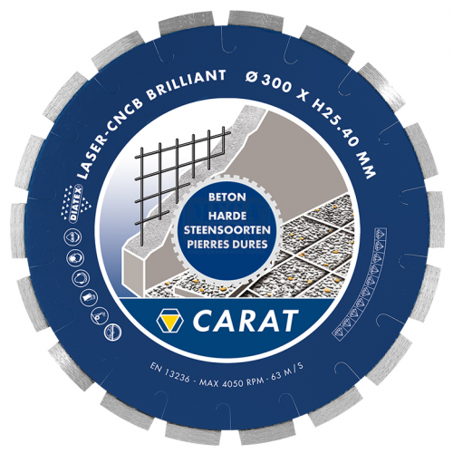 Диск Carat диамантен за мокро рязане 300 x 25.4, 10 мм CNCB